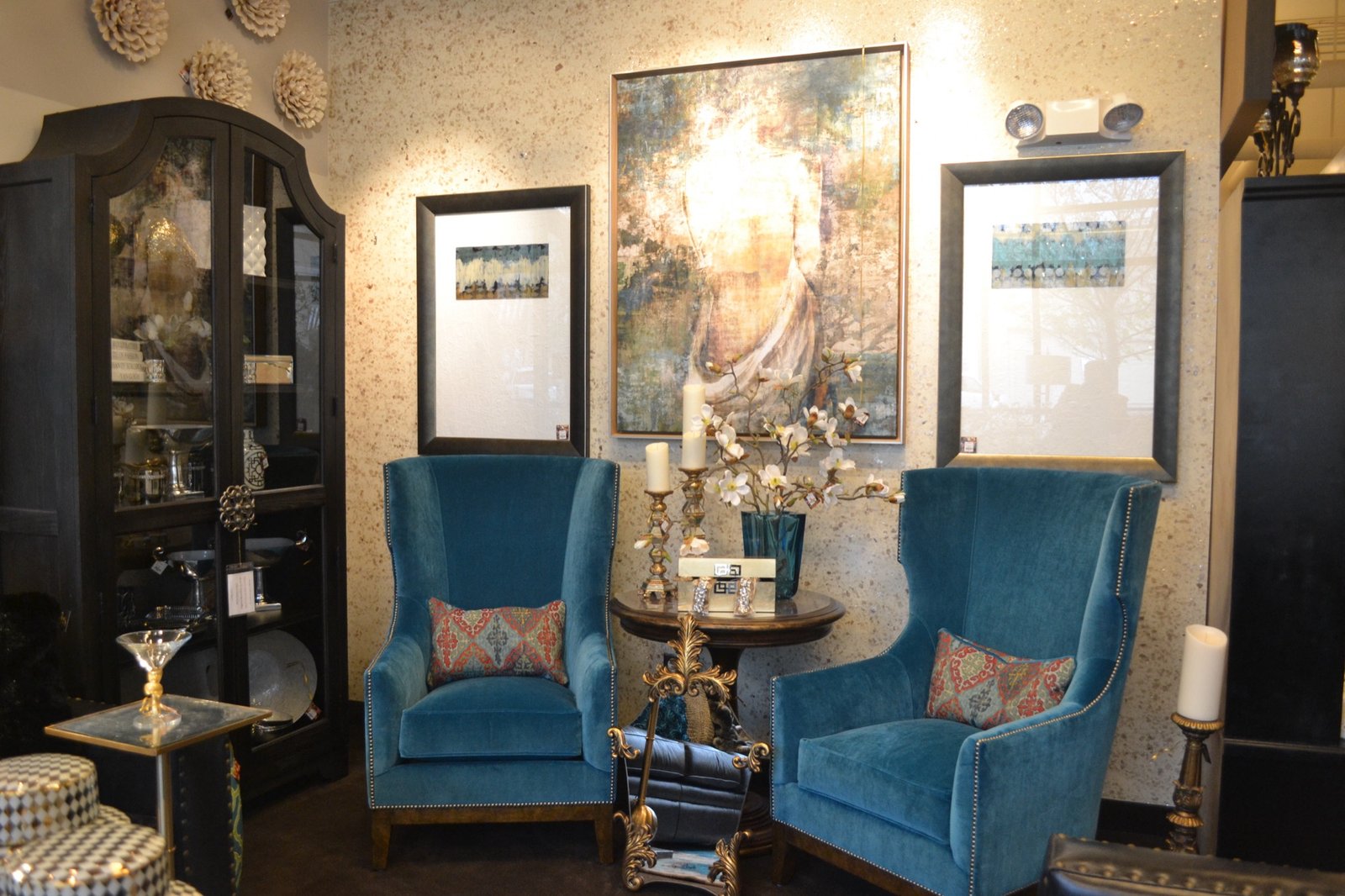 Furniture and accessories in the Carla's A Classic Design showroom