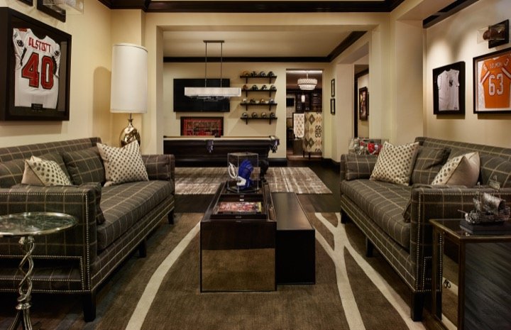 Smith recreation area, interior design by Carla's A Classic Design