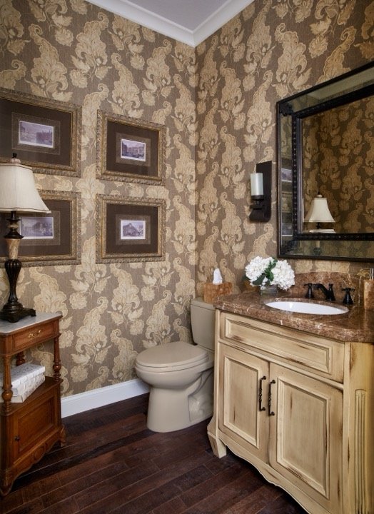 Powder bath, interior design by Carla's A Classic Design